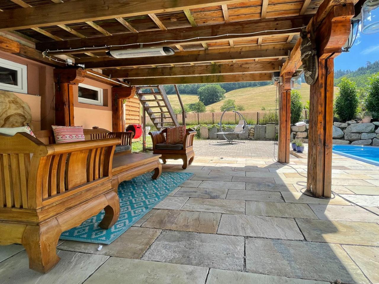 Ferienhaus Kappel Mit Pool Friburgo de Brisgovia Exterior foto