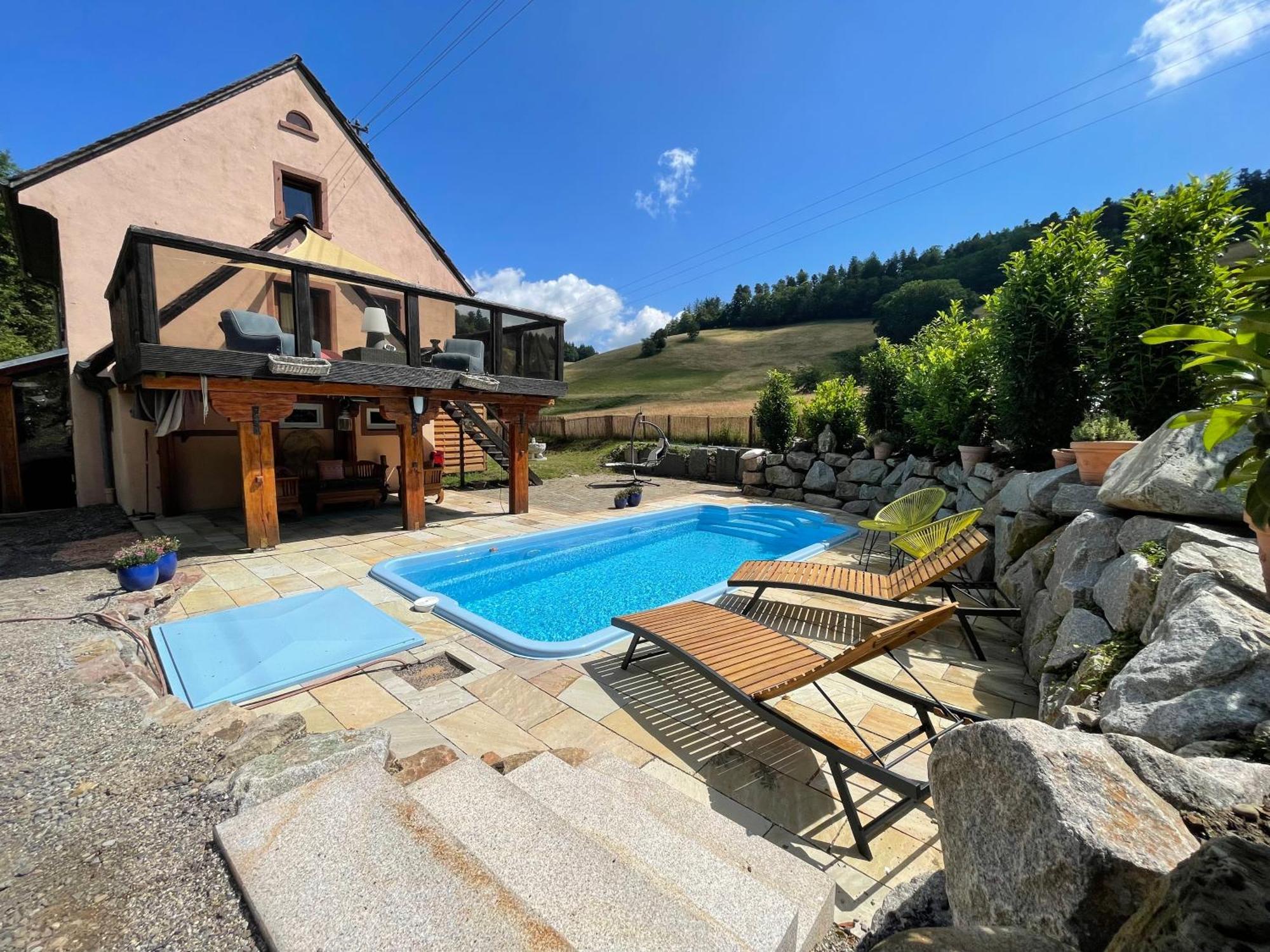 Ferienhaus Kappel Mit Pool Friburgo de Brisgovia Exterior foto